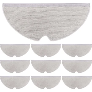 Chihiro586 - 9278 10 Adet Mikrofiber Paspas Bezi Için Uyumlu Roborock S5 S5 Max S6 S6 Saf S6 Maxv E4 E35 E2 Elektrikli Süpürge Parçaları (Yurt Dışından)