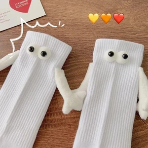1 Çift Mıknatıslı El Ele Tutuşan Çorap, Unisex Arkadaşlık/sevgili Çorabı