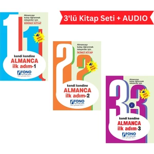 Fono Yayınları Kendi Kendine Almanca İlk Adım 3'lü Set