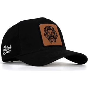 V1 Baseball Aslan - 13 Kod Logolu Unisex Siyah Şapka (Cap)