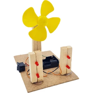 Shiw Toys Rüzgar Enerjisi ile LED Yakma Projesi Pilli Rüzgar Gülü