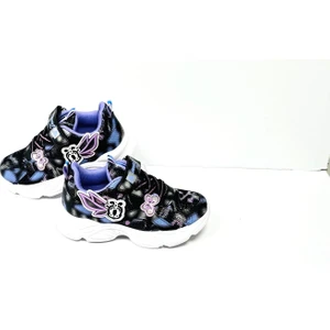 KAFKASLAR AYAKKABI Kız Çocuk Kelebek Desenli Renkli Ortopedik Sneakers Spor Ayakkabı