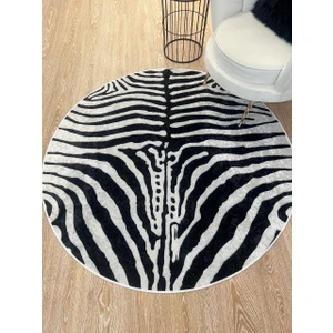 Zebra Desenli Dekoratif Halı