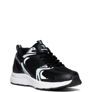 Tonny Black Unisex Siyah Faylon Taban Bağcıklı Spor Ayakkabı