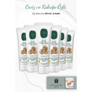 Eyüp Sabri Tuncer Ceviz Ve Kabuğu Özlü Diş Macunu 90 Ml X 6 Adet Ve Kulak Çubuğu