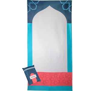 Prayer Mats - Anatolia, Taşınabilir Seccade, Seyahat Seccadesi, Cep Boy, Katlanabilir, Portatif, Su Geçirmez, Modern Tasarım, Turkuaz
