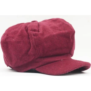 Kadın Yünlü Vintage Kasket Retro Kışlık Şapka