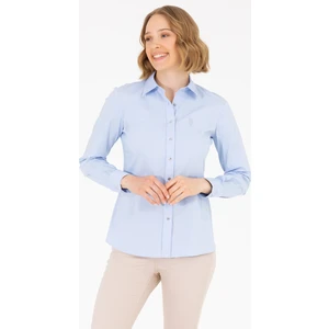 U.S. Polo Assn. Kadın Açık Mavi Gömlek Basic 50262883-VR003