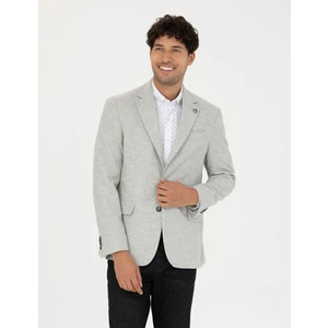 Pierre Cardin Erkek Açık Gri Slim Fit Ceket 50273166-VR001