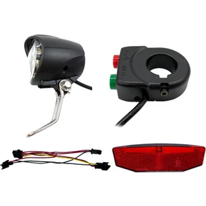 Elektrikli Bisiklet Ön Arka Işık Seti 12-72 V Ebike Far Kuyruk Lambası Bağlantı Telleri Kiti Bisiklet E-Bisiklet Aksesuarları (Yurt Dışından)