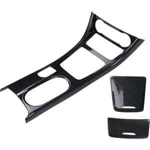 Araba Merkezi Konsol Su Bardağı Tutucu Panel Trim Için Mercedes Benz Gla Cla A Sınıfı W176 2013-2018 Lhd Abs Karbon Fiber (Yurt Dışından)