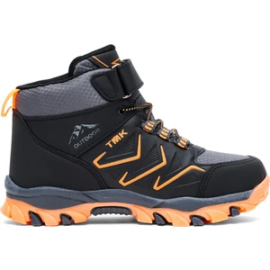 Tonny Black Çocuk Unisex Füme Oranj Rahat Kalıp Renkli Taban Bot