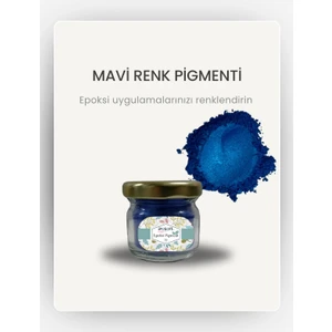 Epoksi Renk Pigmenti Sedefli (Simli) Koyu Mavi Toz Pigment Boya 10 gr