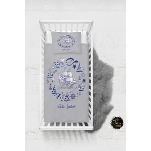 Talia Home Merhaba Denizci Desenli Bebek Nevresim Takımı Çarşaflı TLABN-175