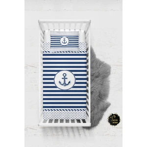 Talia Home Gemici Çapa Desenli Bebek Nevresim Takımı Çarşaflı TLABN-024