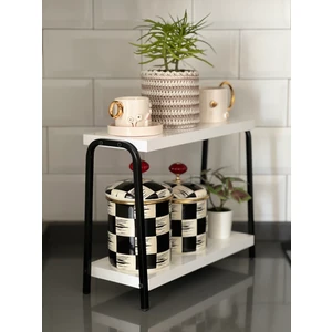 Mutfak Raf Beyaz Tezgah Üstü Raf Kahve Köşesi Raf Banyo Raf Baharatlık