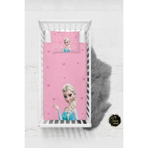 Talia Home Elsa Desenli Elsalı Bebek Nevresim Takımı Çarşaflı TLABN-069