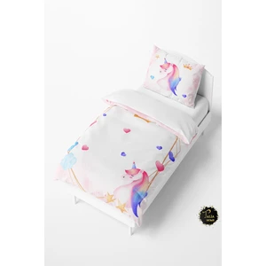 Talia Home Renkli Unicorn Desenli Bebek ve Çocuk Nevresim Takımı TLAN-081