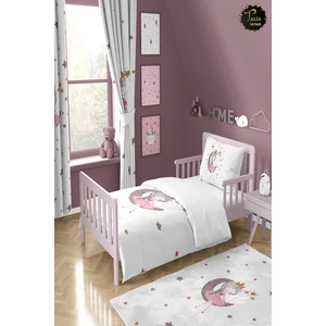 Talia Home Beyaz Ay'da Oturan Kız Nevresim Takımı TLAN-085