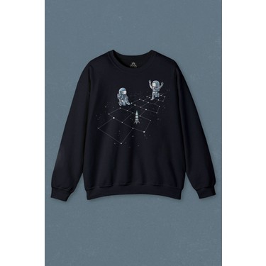 So Cool Lacivert Sweatshirt Astronot Dans Uzay Cosmos Space Fiyat