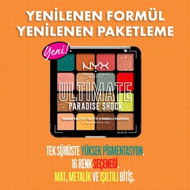 Nyx Professional Makeup Ultimate Shadow Palette - Paradise Fiyatı