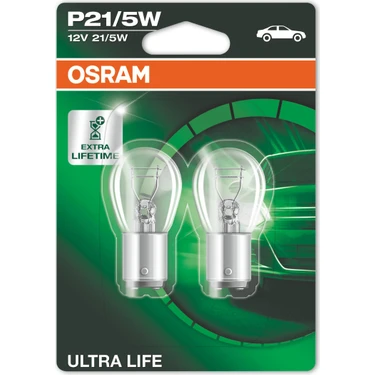 Osram 12V P21/5W Ultra Life Uzun Ömürlü Stop/park Ampulü 7528ULT (Takım - 2