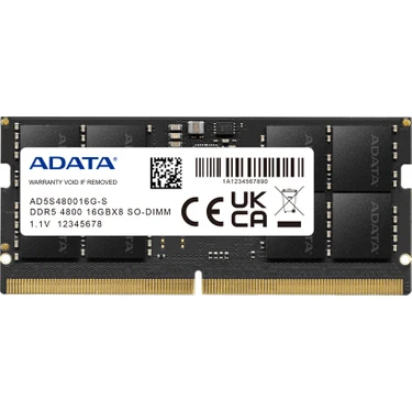 Adata A-Data 16GB Ddr5 4800MHZ Sodımm Premıer AD5S480016G-S Fiyatı