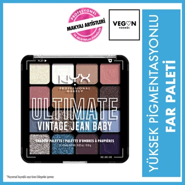 Nyx Professional Makeup Ultimate Shadow Palette - Vintage Jean Baby Göz Farı