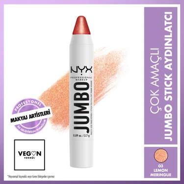 Nyx Professional Makeup Jumbo Face Stick | Çok Amaçlı Stick Aydınlatıcı - Lemon