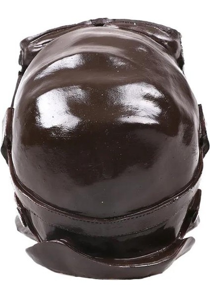 Gotik Stil Retro Uçak Pilotu Kurukafa Biblo Heykel Dekoratif Ürün Ev Hediyesi Vitrin Objesi indirimleri