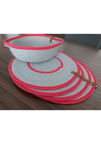 4 Kişilik 5 Parça Supla Takımı Amerikan Servis Tabak Altlığı Bardak Altlığı Sepet Hasır Mutfak Sunum fiyatları