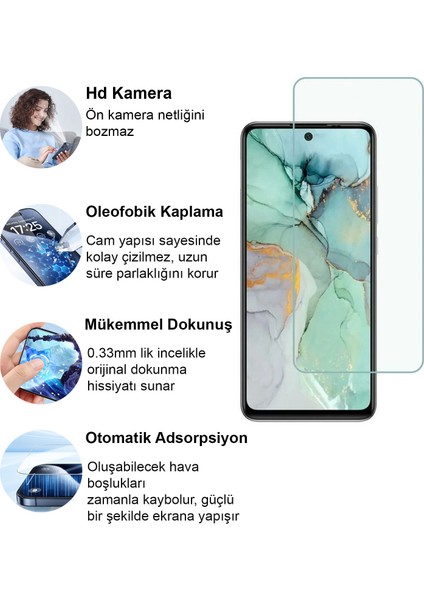 General Mobile Gm 22 Plus Kırılmaz Cam Şeffaf 0.3mm Kılıf Dostu Temperli Ekran Koruyucu