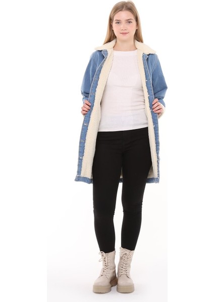 Denim Ceket - Mavi Medium