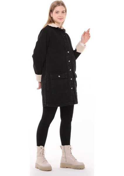 Denim Ceket - Lacivert Large