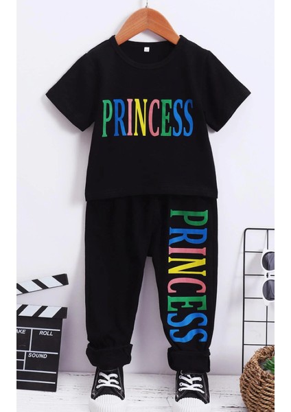 Princess Yeni Baskılı Şortlu Alt Üst Takım 4YAŞ/13YAŞ Arası