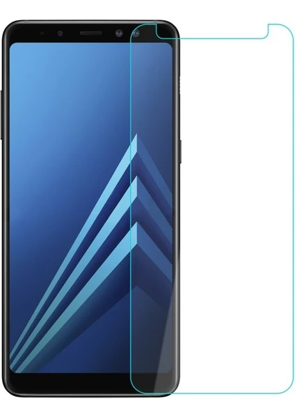 Samsung Galaxy A8 2018 Ekran Koruyucu Kısa Temperli Esnek Nano Cam 9h Kırılmaz Cam Koruma