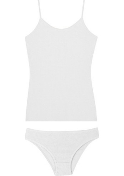 <pamuklu Ince Askılı Fitilli Kadın Atlet & Slip Külot Takım fiyatları