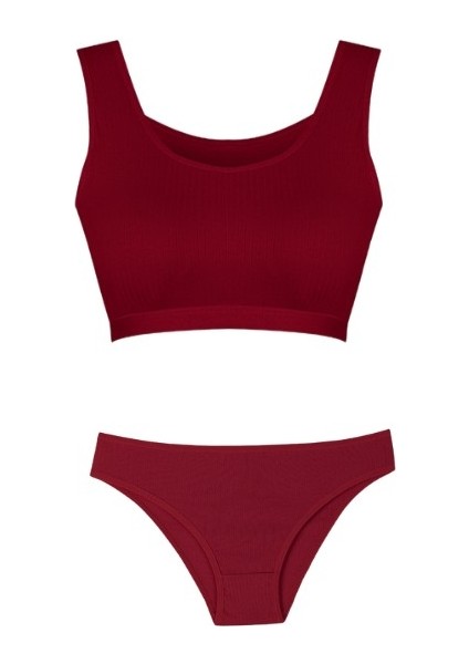 Kaşkorse Kalın Askılı Pedli Kadın Büstiyer&slip Külot Takım fiyatları