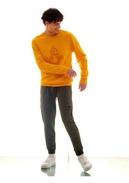 Lisanslı Sarı Unisex Sweatshirt