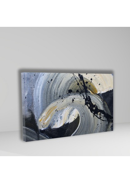Tekli Yatay Kanvas Tablo Uv Baskı Modern Soft Fırça Darbeleri