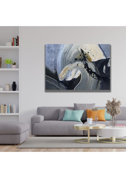 Tekli Yatay Kanvas Tablo Uv Baskı Modern Soft Fırça Darbeleri fiyatları