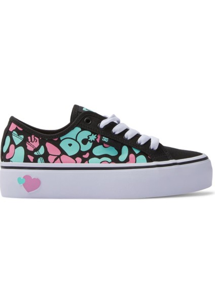 ADJS300280 Manual Platform Black/crazy Pink/turquoise Kadın Sneaker