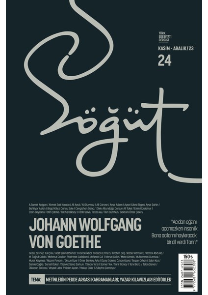 Söğüt 24. Sayı Kasım - Aralık 2023