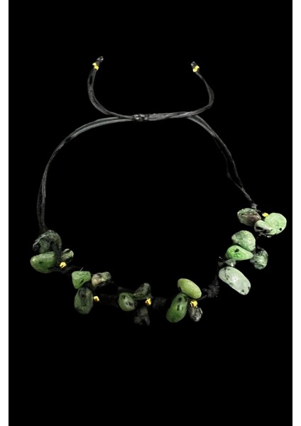 Doğal Taş Zümrüt El Yapımı Asansör Kilit Sistemi Bileklik fiyatları