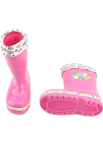 Kışlık Kız Çocuk Su Geçirmez Içi Sıcak Astarlı Yağmur Çizme indirimleri