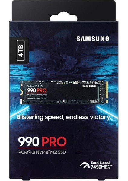 990 Pro 4TB 7450MB-6900MB PCIe 4.0 X4 NVMe 2.0 M.2 SSD