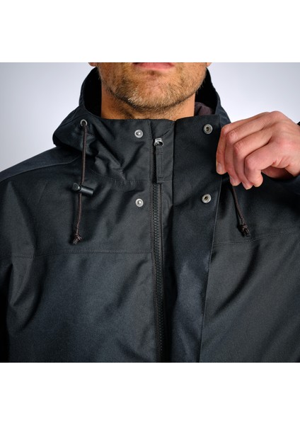 Solognac Erkek Su Geçirmez Kışlık Mont -10 °C - Siyah - Avcılık ve Doğa Gözlemi - 100 fırsatları