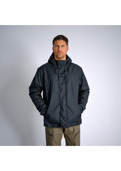 Solognac Erkek Su Geçirmez Kışlık Mont -10 °C - Siyah - Avcılık ve Doğa Gözlemi - 100 indirimleri