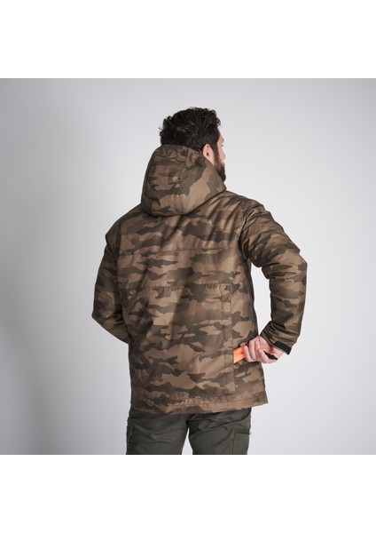 Solognac Erkek Kamuflaj Su Geçirmez Kışlık Mont -10 °C - Avcılık ve Doğa Gözlemi - 100 fırsatları