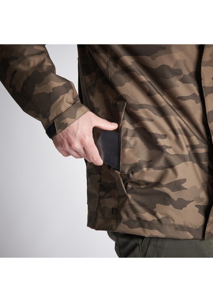 Solognac Erkek Kamuflaj Su Geçirmez Kışlık Mont -10 °C - Avcılık ve Doğa Gözlemi - 100 indirimleri